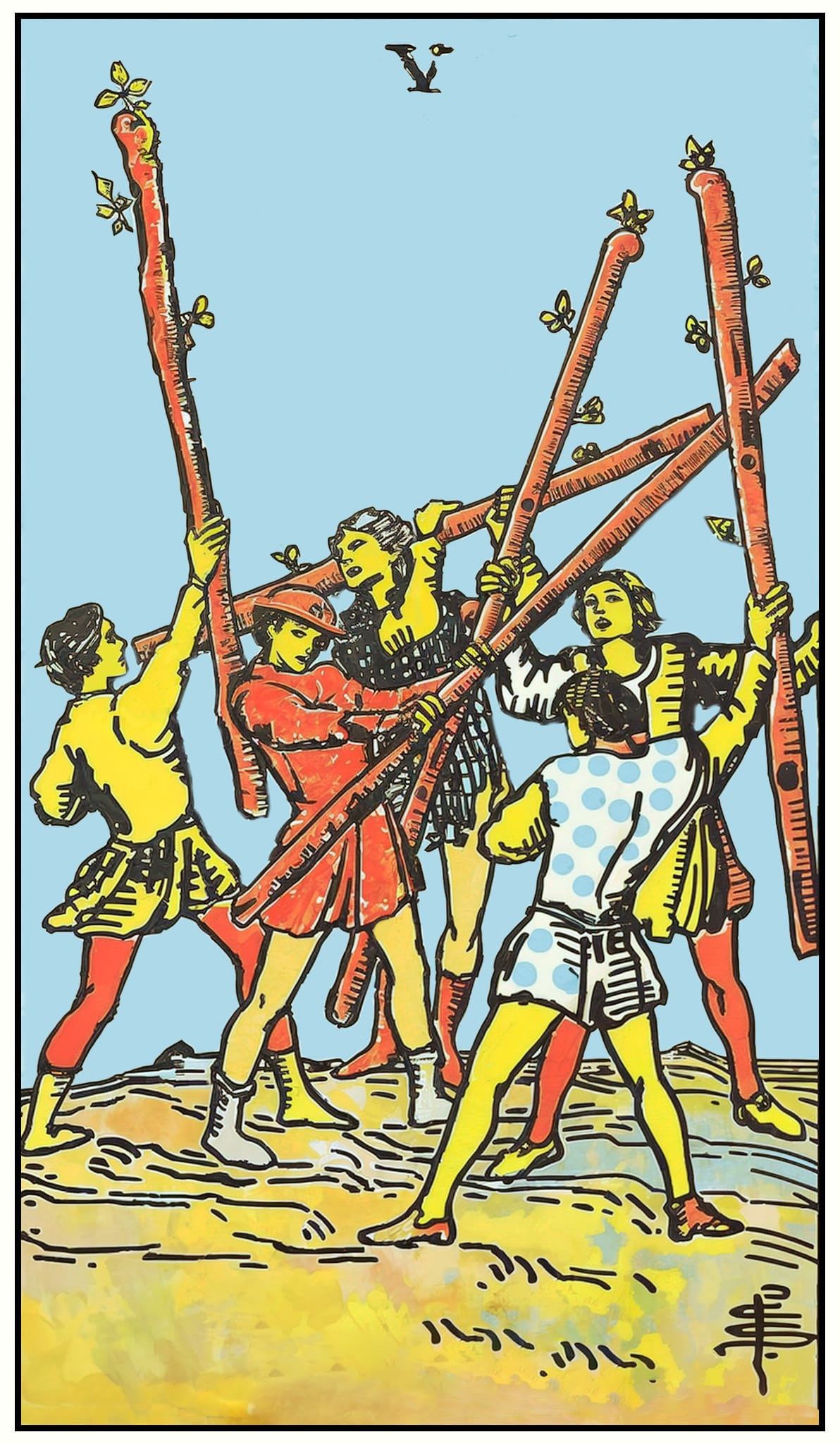 Five of Wands