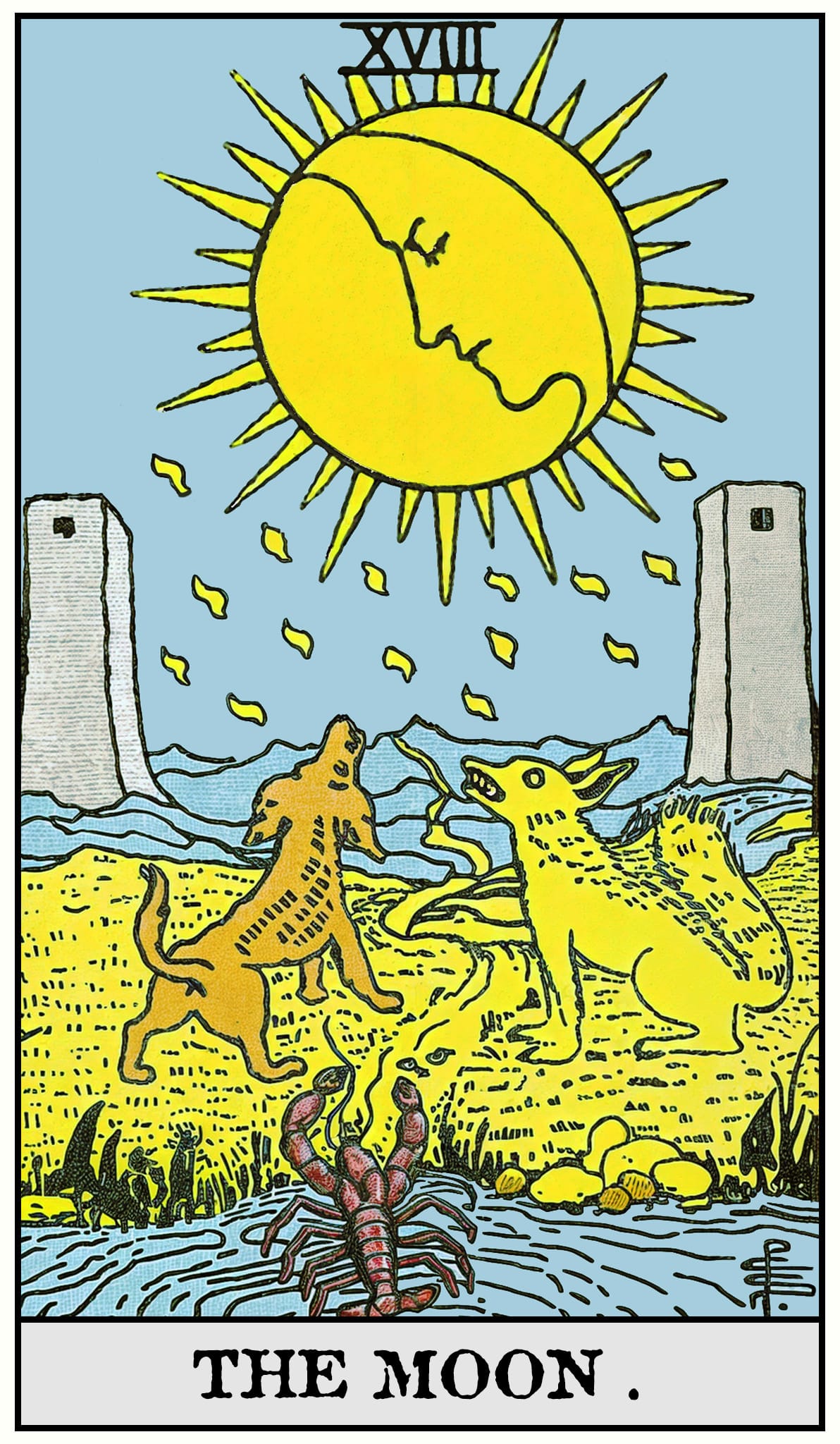 The Moon — Major Arcana XVIII